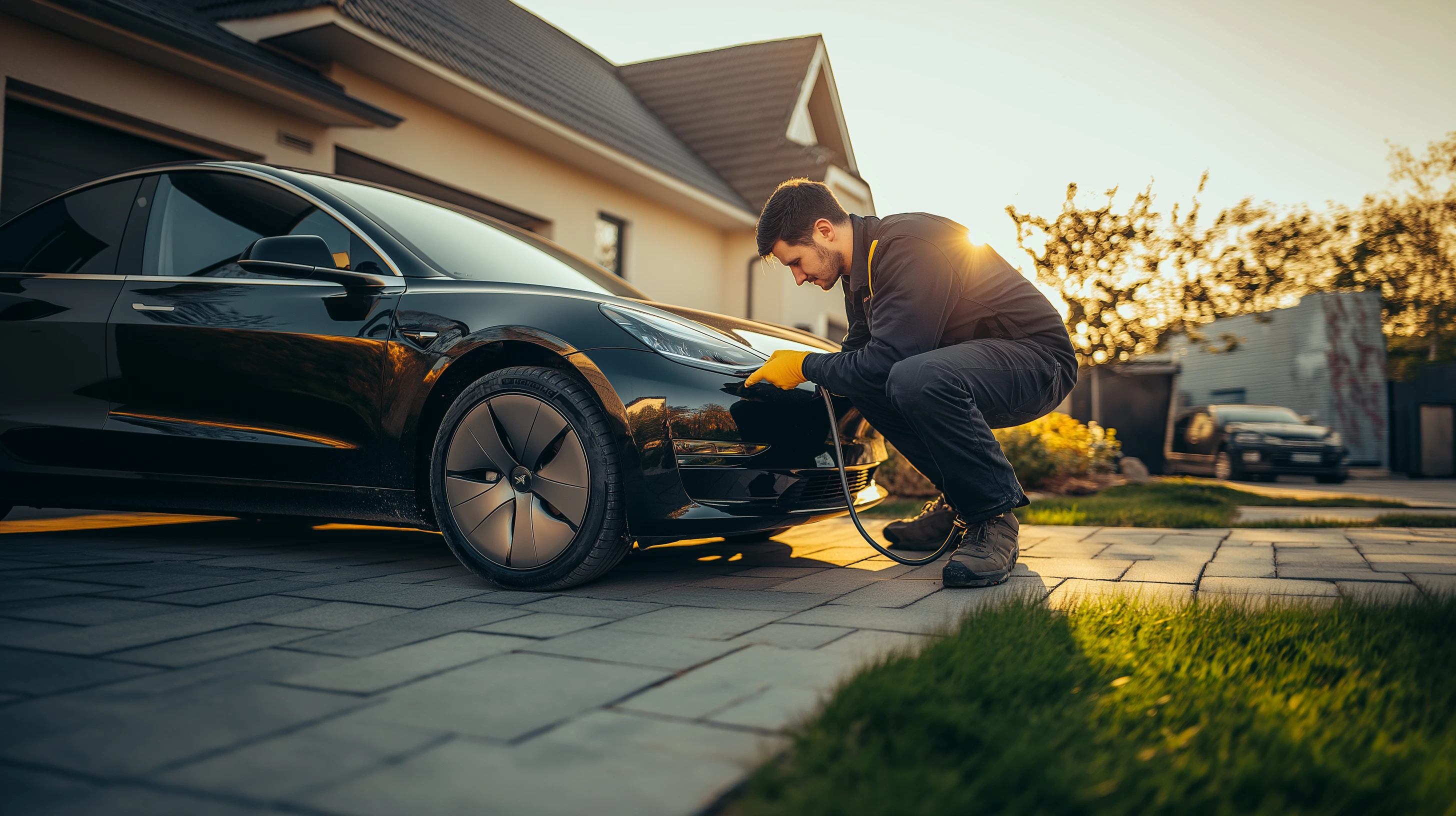 SMART repair technician working on a vehicle